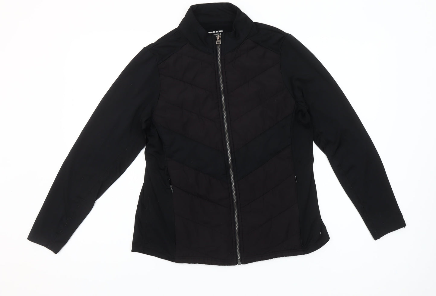 Dunnes Stores Womens Black Quilted Softshell Puffer Jacket Size 14