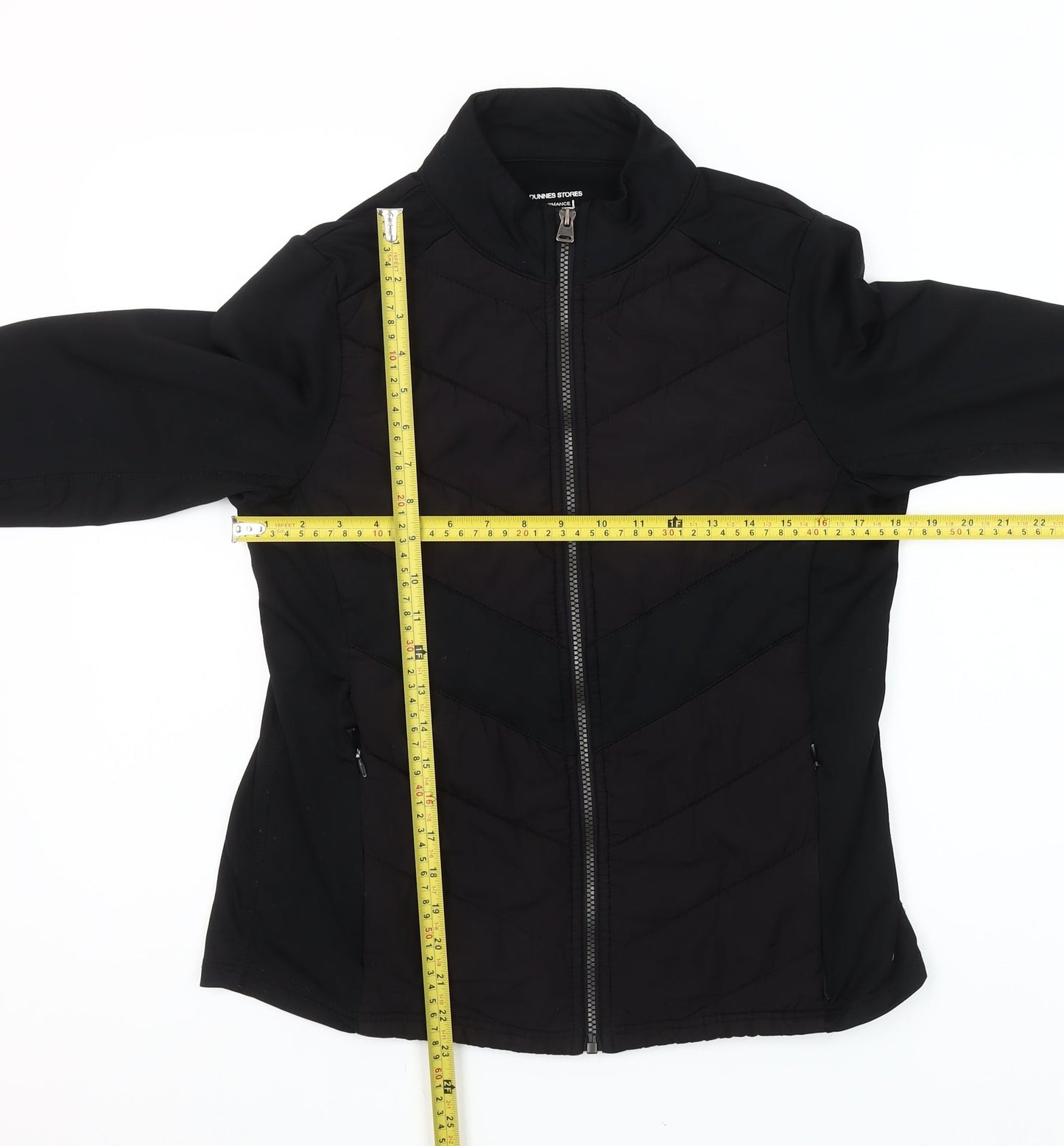 Dunnes Stores Womens Black Quilted Softshell Puffer Jacket Size 14