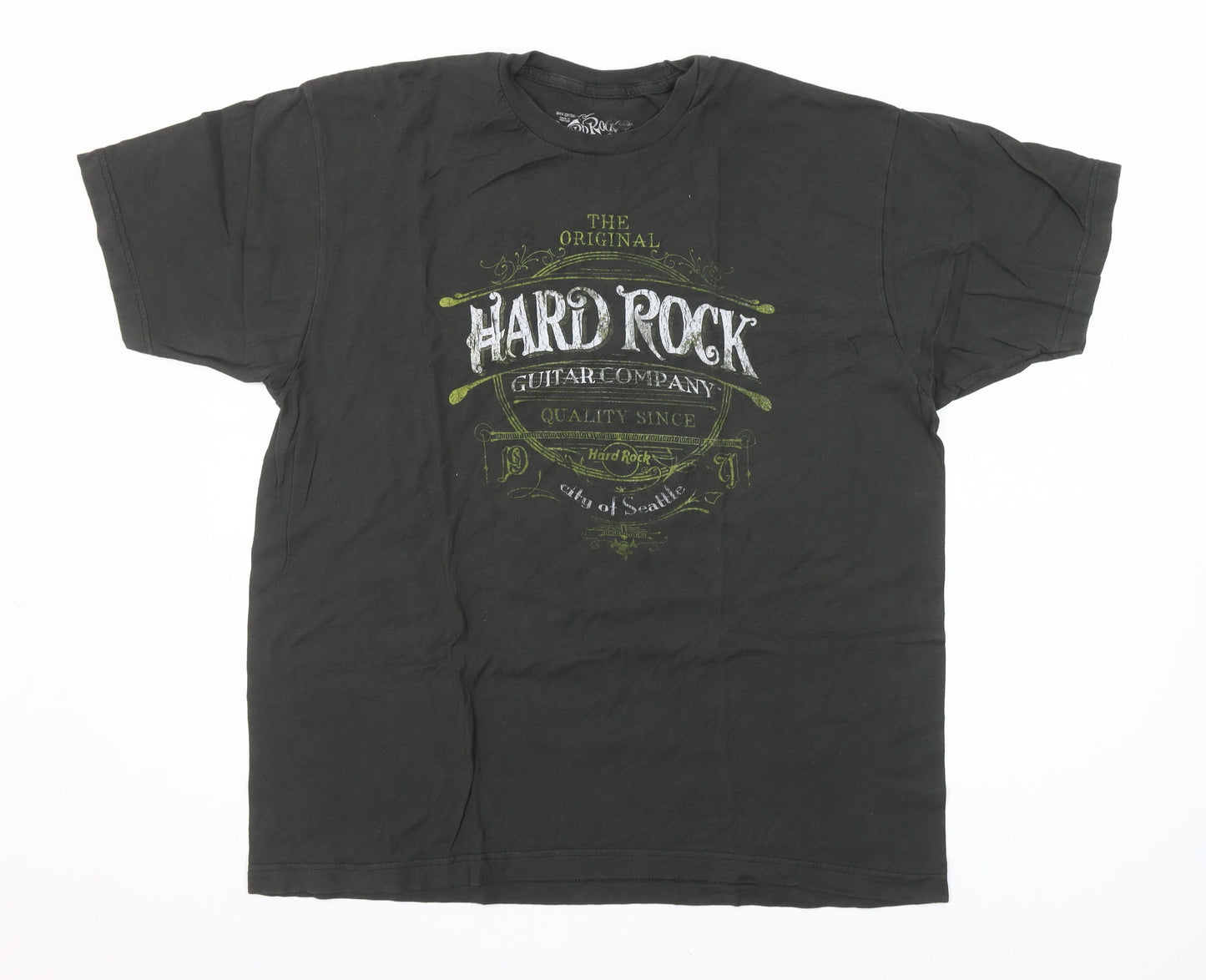 Hard Rock Men’s Black XL Graphic Guitar Company T-Shirt