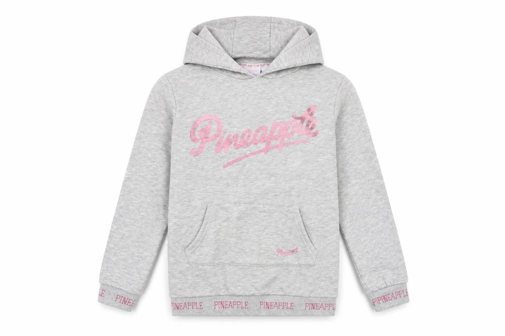 Pineapple Girls Grey Pullover Hoodie 9-10 Years Dance Logo Fleece