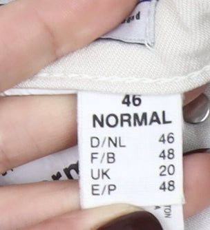 Zerres Women’s Beige Comfort Waist Straight Jeans Size 20