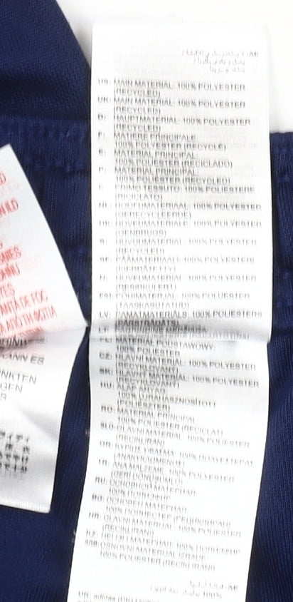 Adidas Boys Navy Blue Jogger Trousers Size 12 Years Polyester Activewear