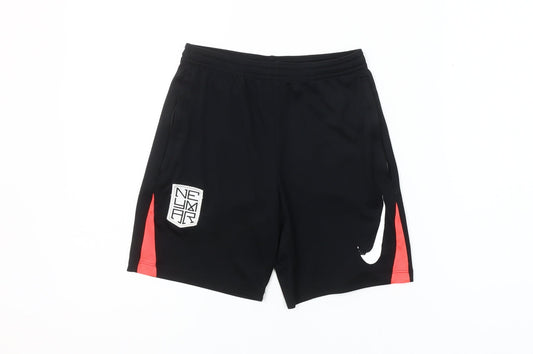 Nike Boys Black Neymar Athletic Football Shorts Size 10 Years