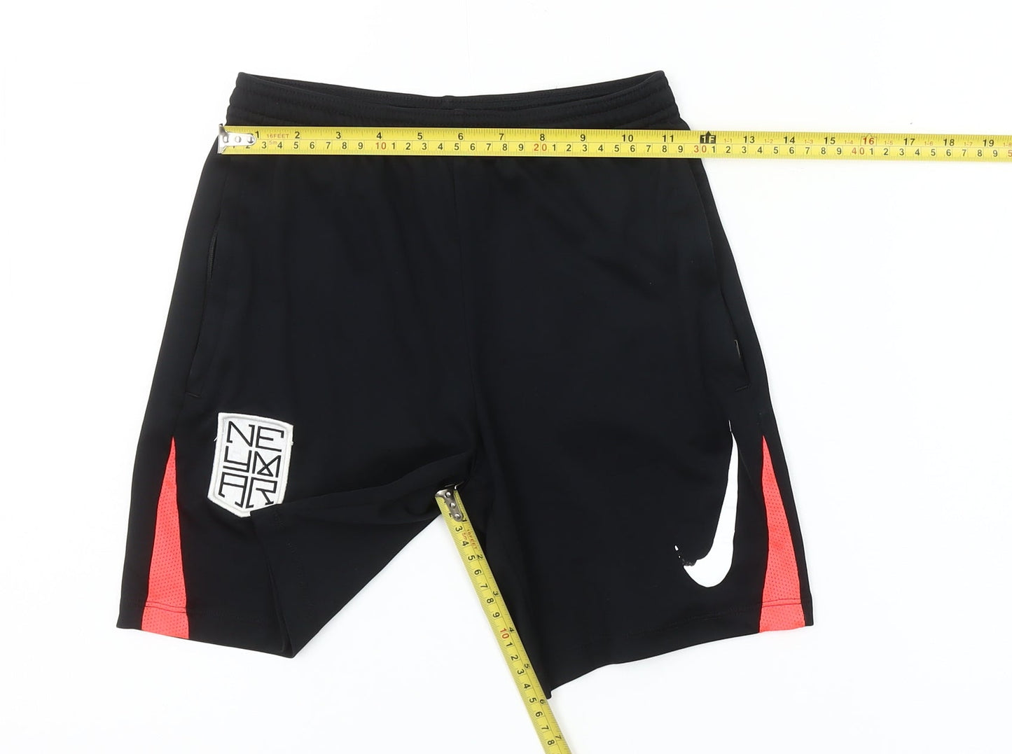 Nike Boys Black Neymar Athletic Football Shorts Size 10 Years
