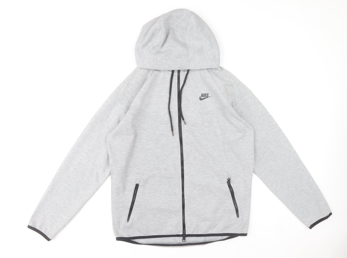 Nike Men's Grey Full Zip Hoodie XL Regular Fit