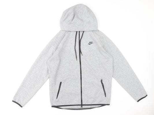 Nike Men's Grey Full Zip Hoodie XL Regular Fit