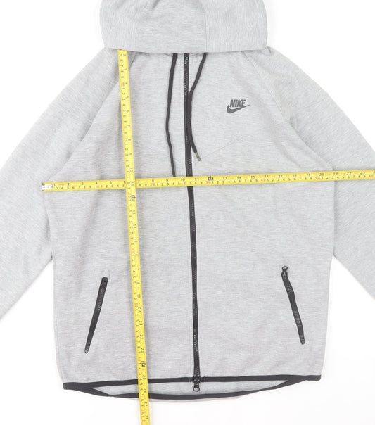 Nike Men's Grey Full Zip Hoodie XL Regular Fit
