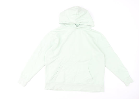 Dunnes Women Mint Green Pullover Hoodie Medium Cotton Blend