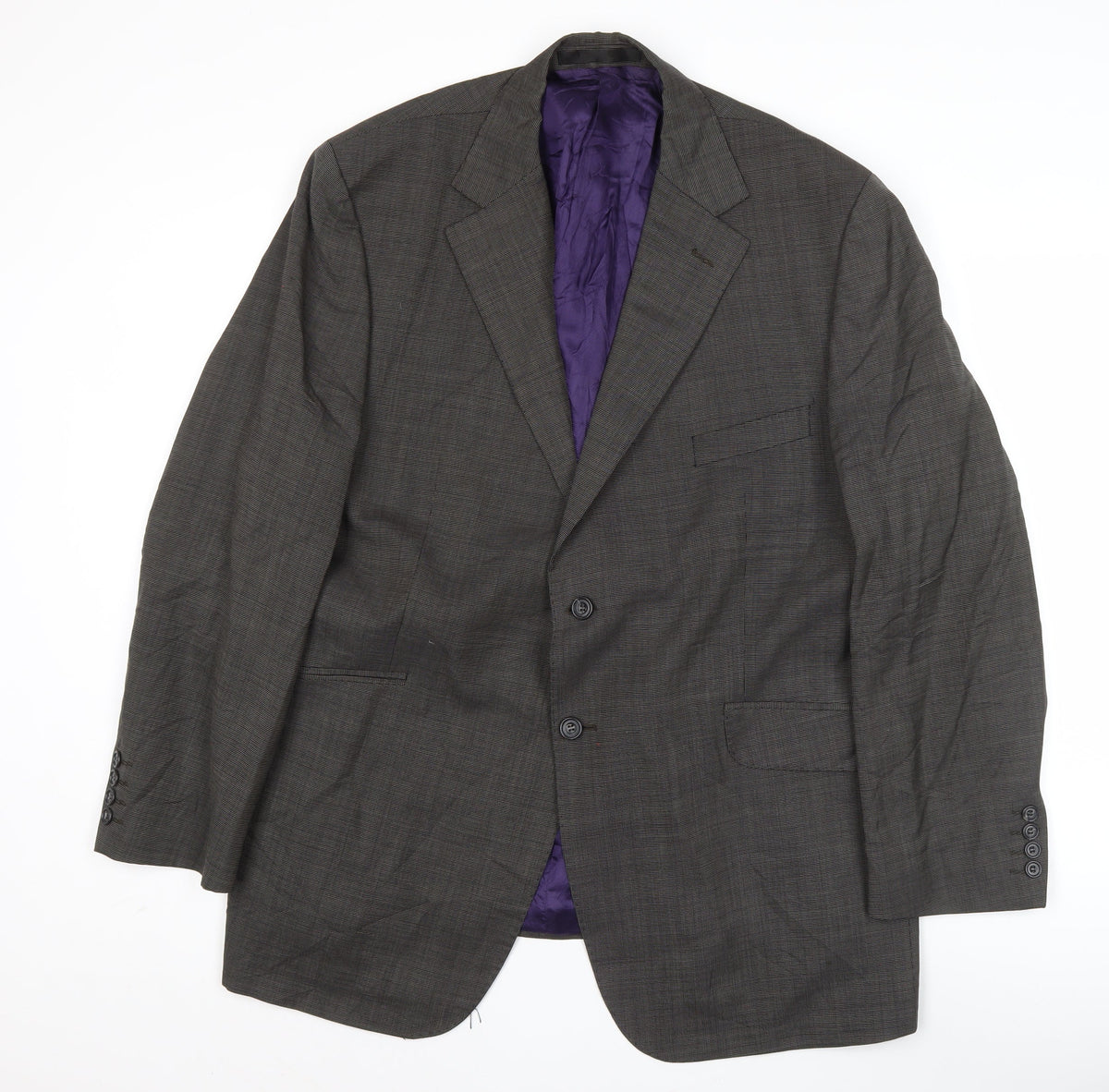 Marks and Spencer Men's Brown Wool Blazer Jacket 46R Classic Fit