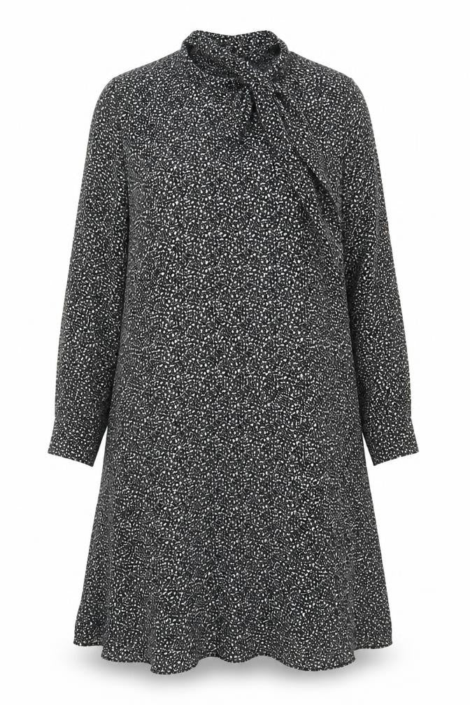 Marks and Spencer Women's Black Floral Viscose Wrap Midi Dress Size 12