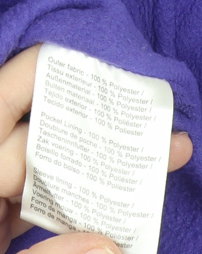 Regatta Women's Purple Fleece Full Zip Jacket Size 10