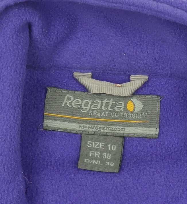 Regatta Women's Purple Fleece Full Zip Jacket Size 10
