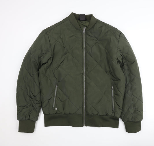 Regatta Women’s Green Quilted Bomber Jacket L Lightweight Casual