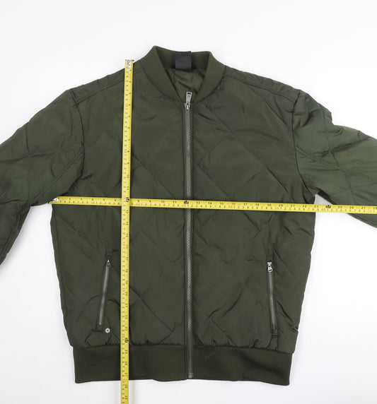 Regatta Women’s Green Quilted Bomber Jacket L Lightweight Casual