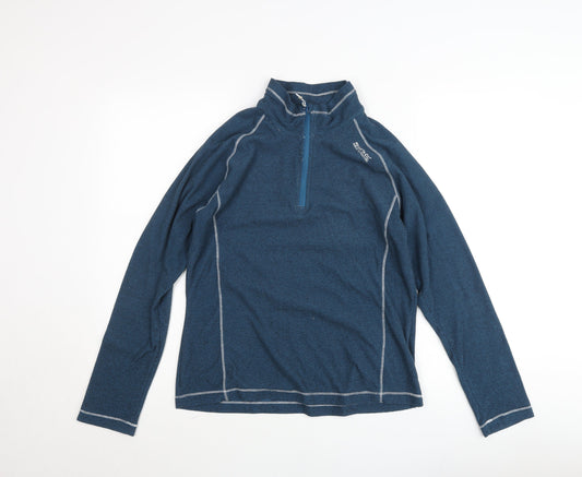 Regatta Mens Blue 1/4 Zip Outdoor Pullover Sweatshirt Size M