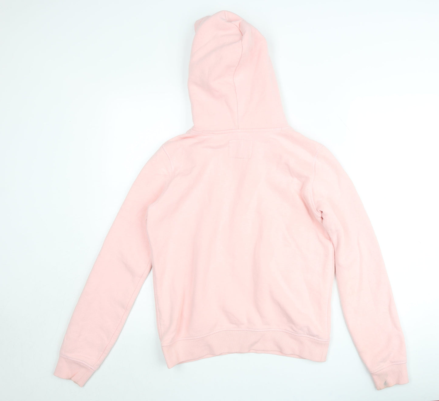 Jack Wills Women's Pink Pullover Hoodie UK 8 - Classic Cotton Blend