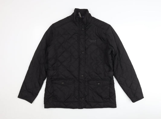 Regatta Womens Black Quilted Mid-Length Jacket Size 14