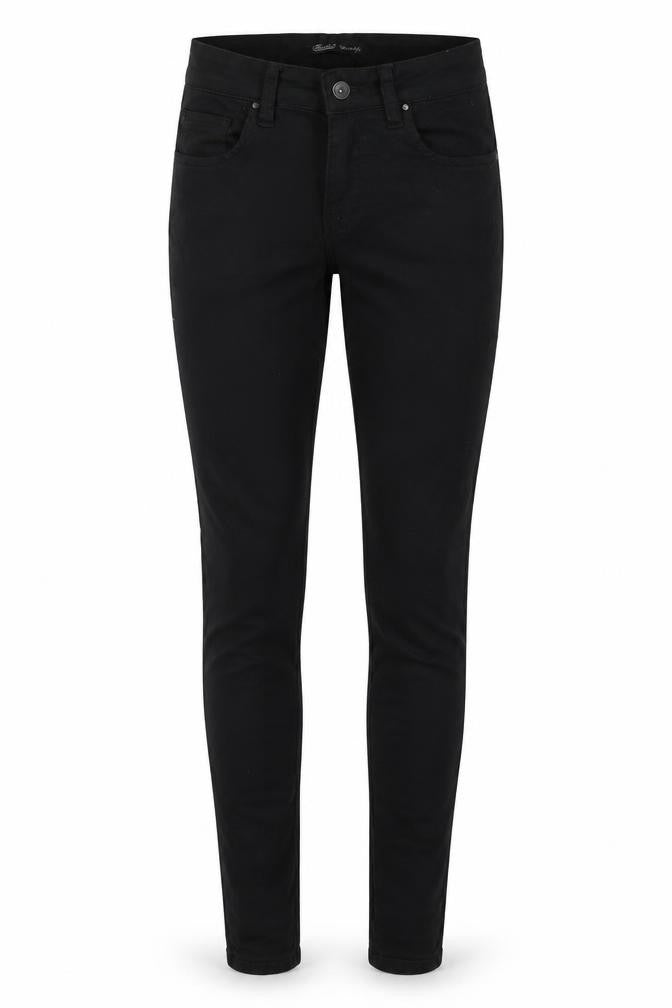 Front view of Toxik 3 Women's Black Skinny Jeans S Slim Fit Stretch Denim