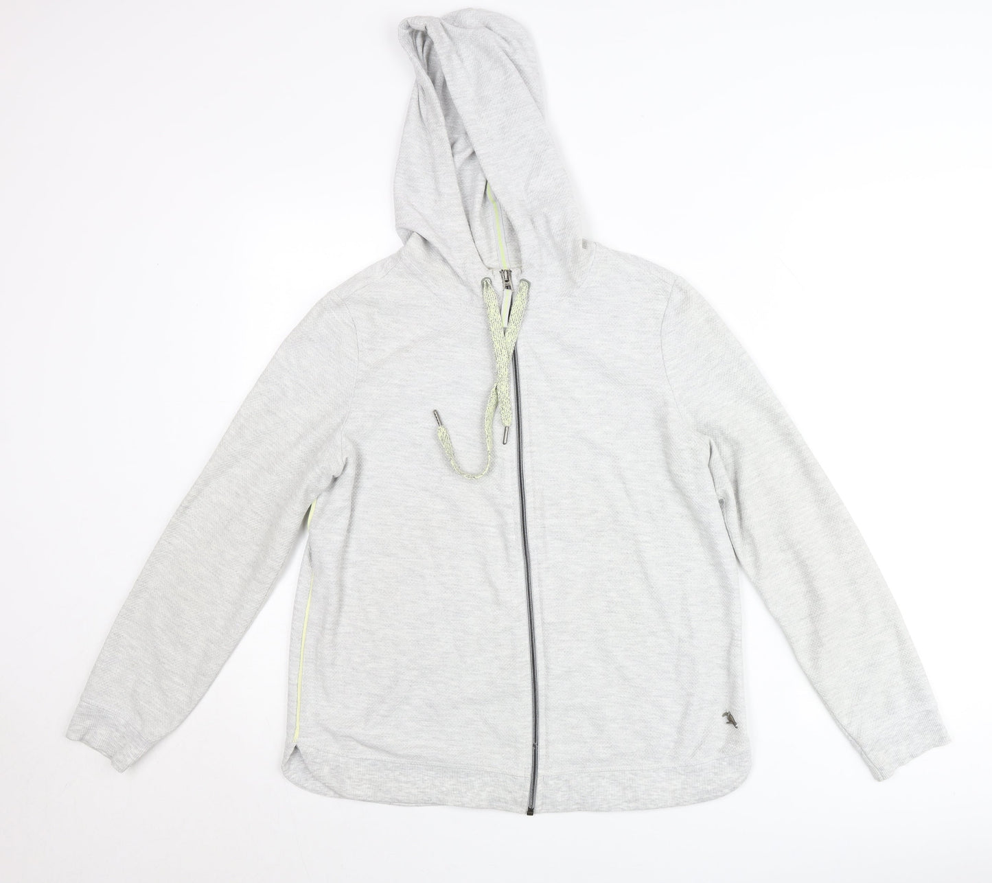 Cecil Womens Grey Hooded Full Zip Lightweight Jacket Size S