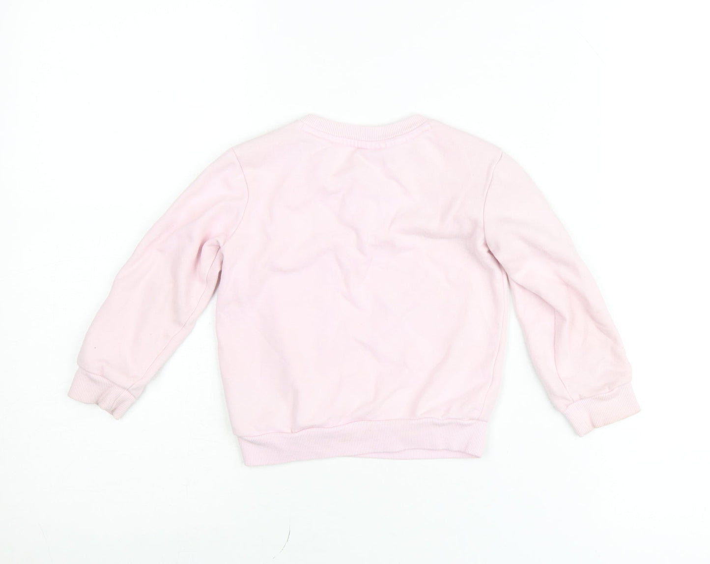 Adidas Pink Pullover Sweatshirt Unisex Baby 18–24 Months Crew Neck Jumper