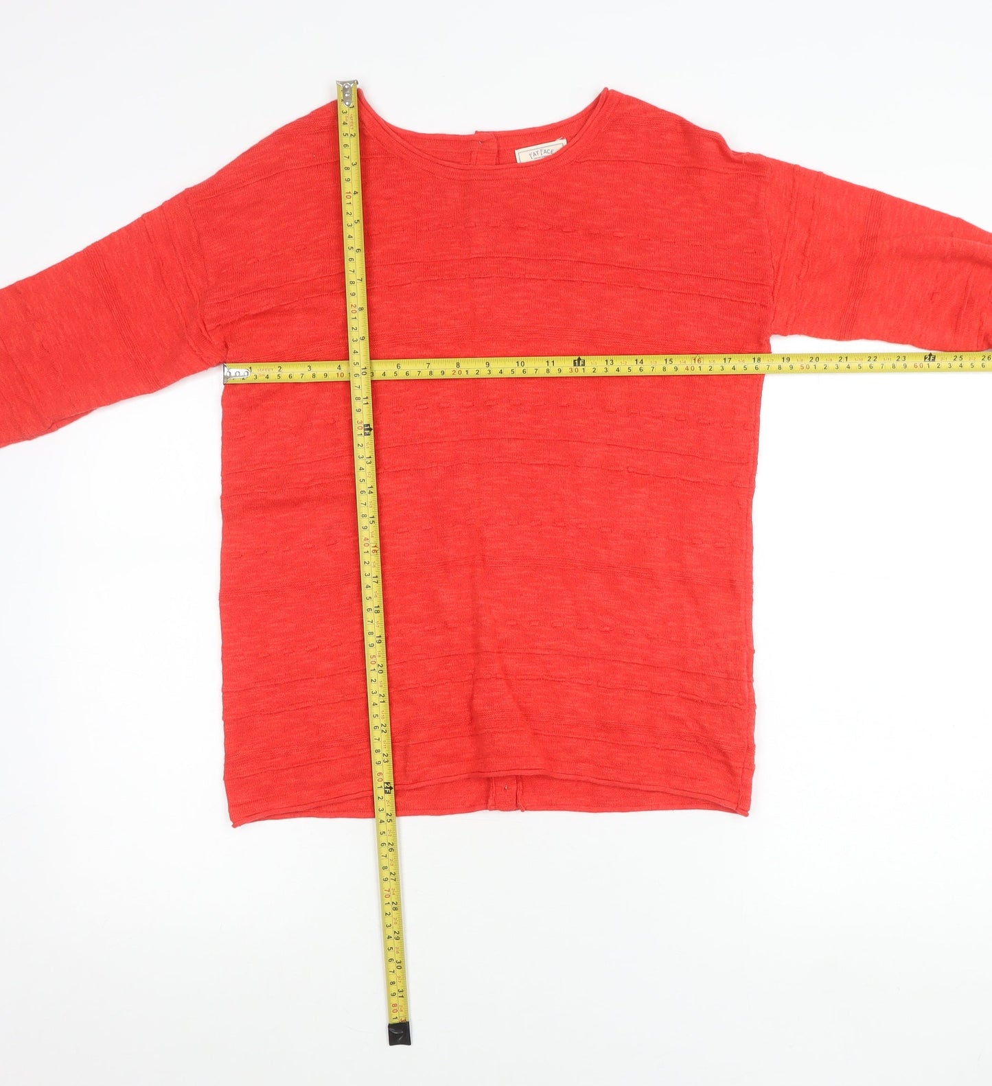 Fat Face Women’s Red Linen Cotton Button Cardigan UK 6