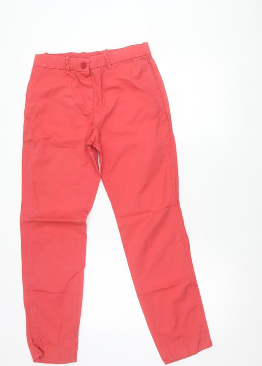 Lacoste Women’s Coral Chino Trousers UK 8 Cotton Straight Leg