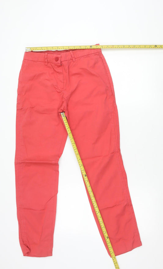 Lacoste Women’s Coral Chino Trousers UK 8 Cotton Straight Leg