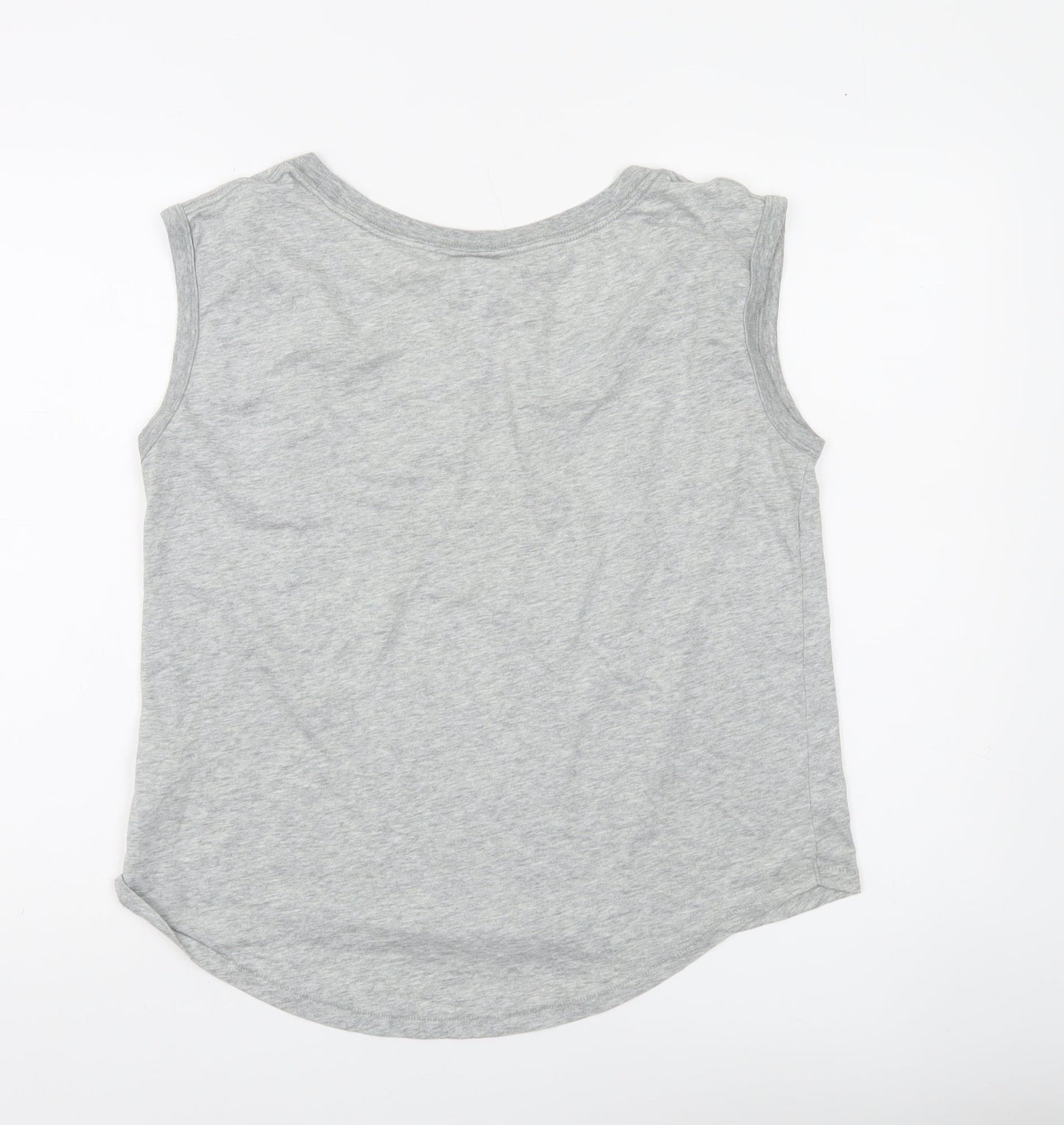 Nike Women's Grey Sleeveless Tank Top L Sports Jersey