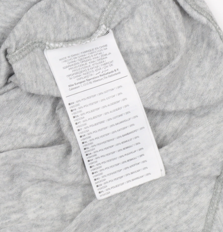 Nike Women's Grey Sleeveless Tank Top L Sports Jersey