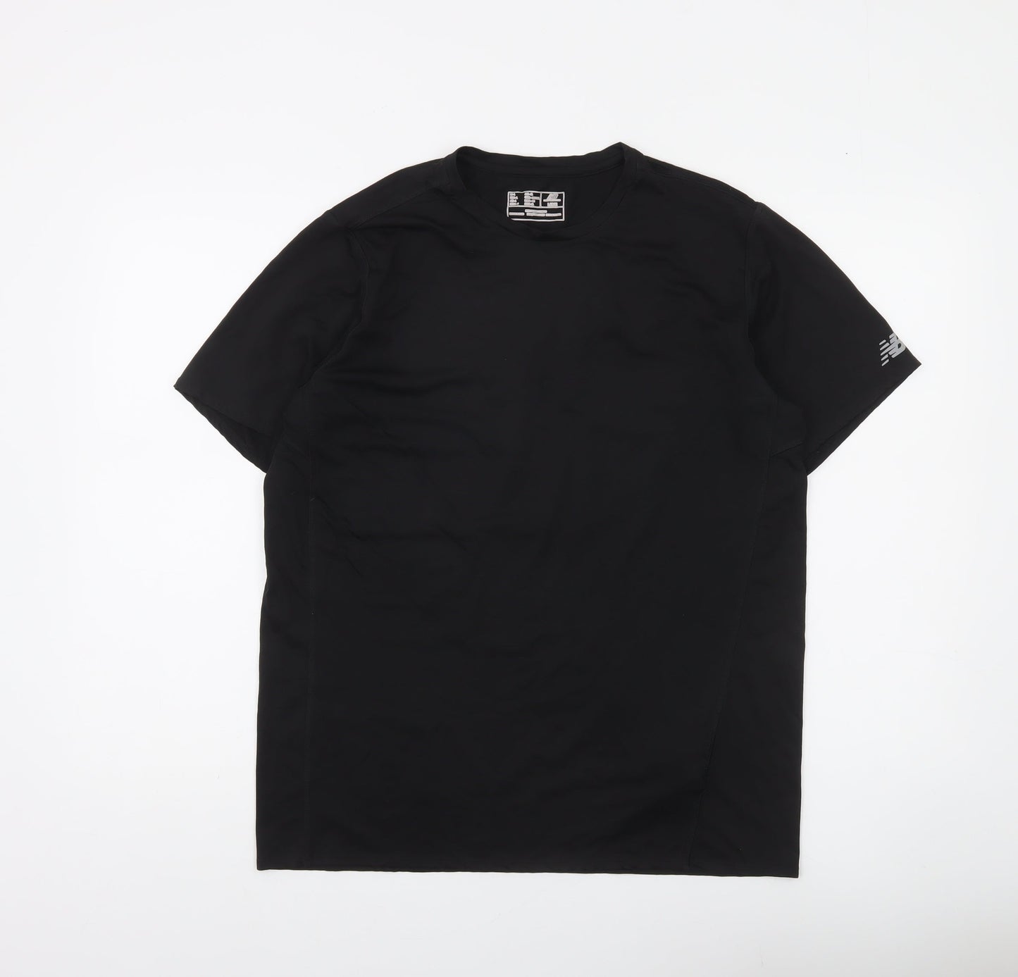 New Balance Men's Black Active T-Shirt L Lightweight Running Top