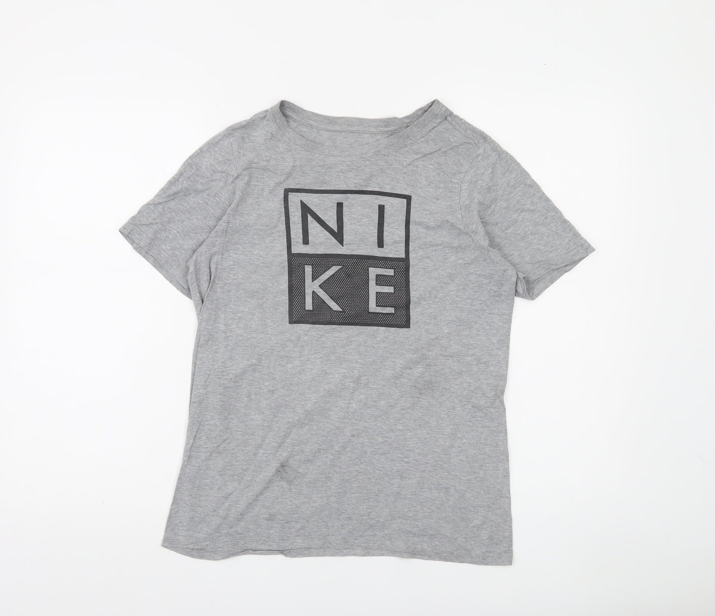 Nike Boys Grey Athletic Cut Logo T-Shirt 12-13 Years