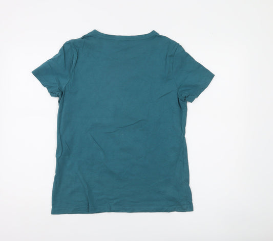 Mountain Warehouse Women's Blue Cotton Graphic T-Shirt UK 12