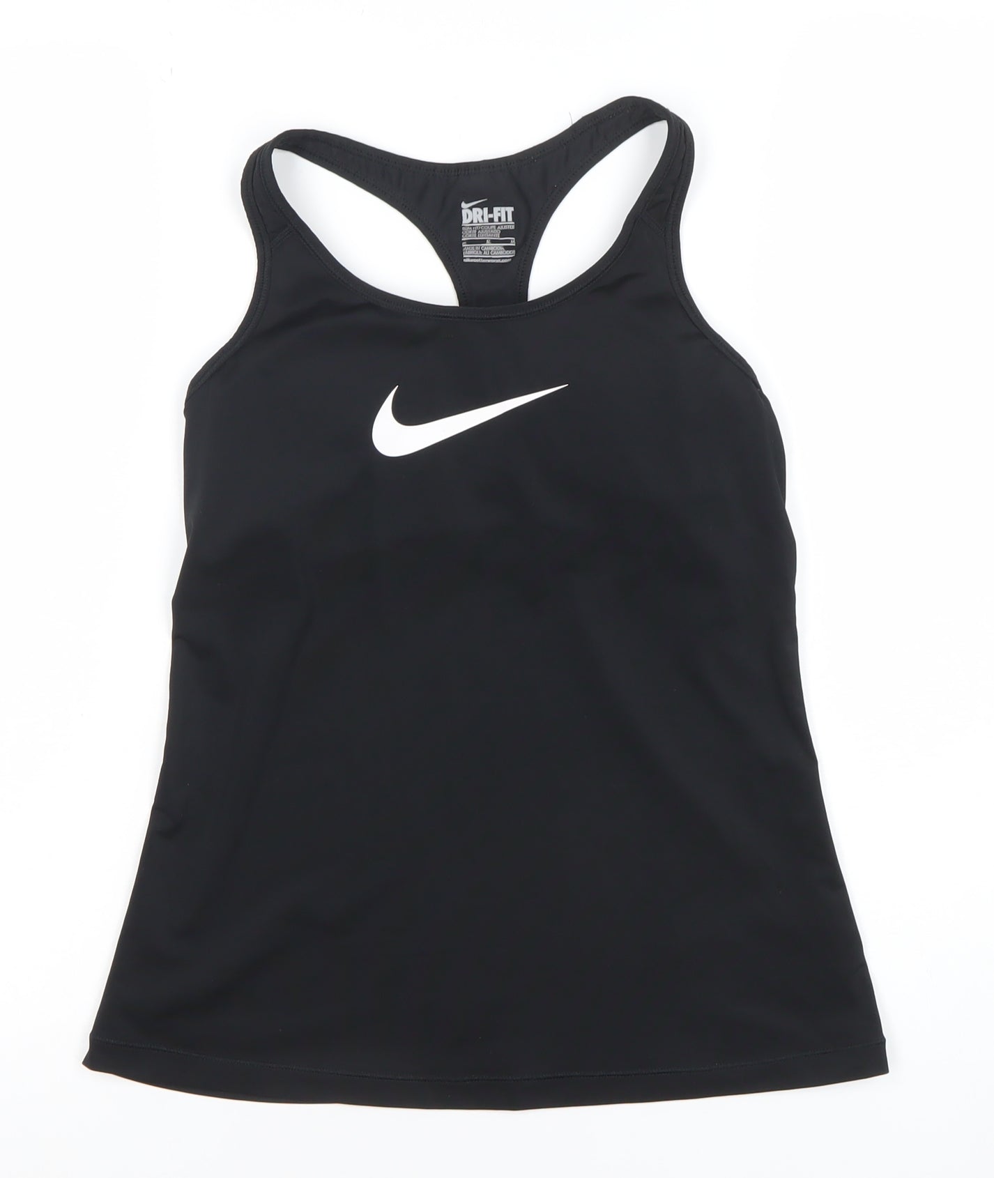 Nike Women's Black Dri-Fit Racerback Slim Fit Tank Top Size M