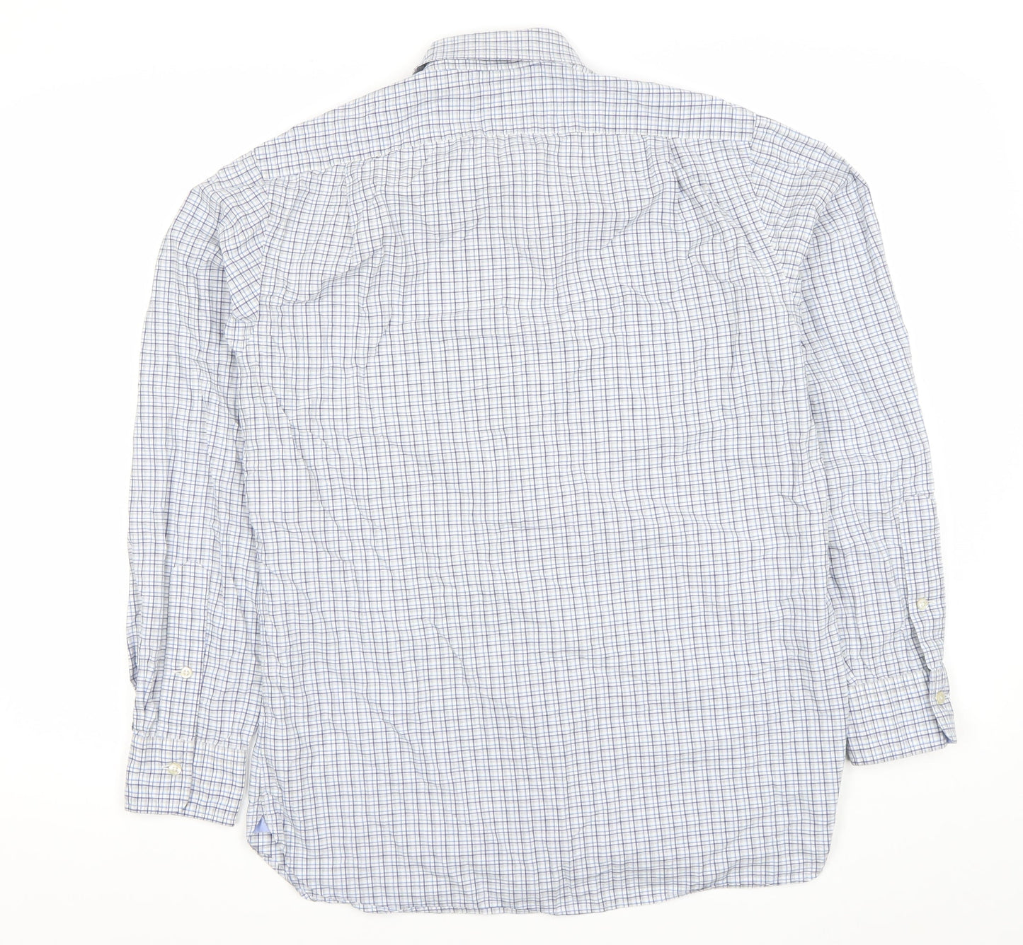 Polo Ralph Lauren Men's Blue Check Stretch Cotton Dress Shirt Size S