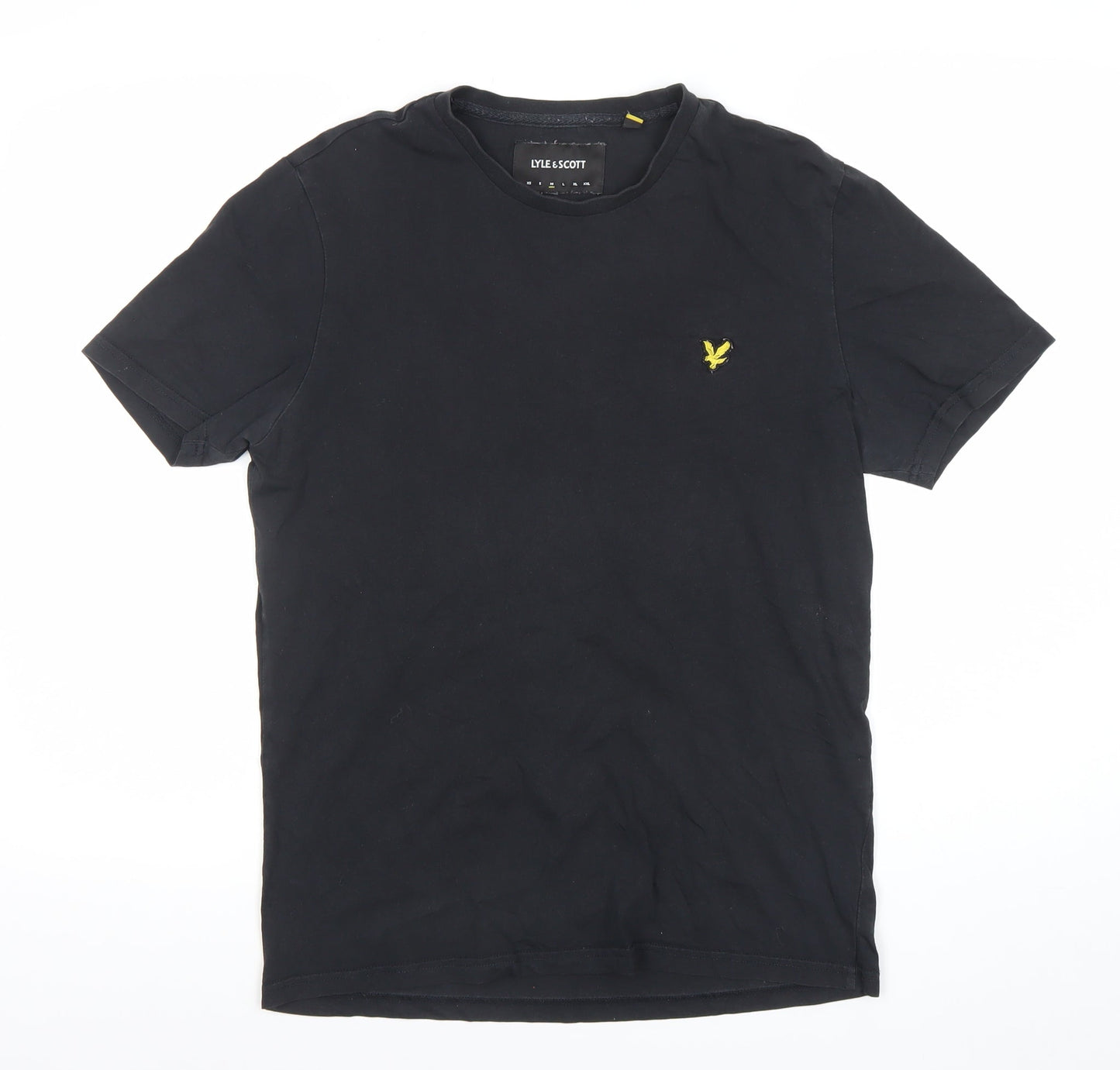 Lyle & Scott Men's Black Cotton Crew Neck Short Sleeve T-Shirt Size M