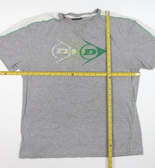 Dunlop Men's Grey XL Short Sleeve Sports Graphic T-Shirt
