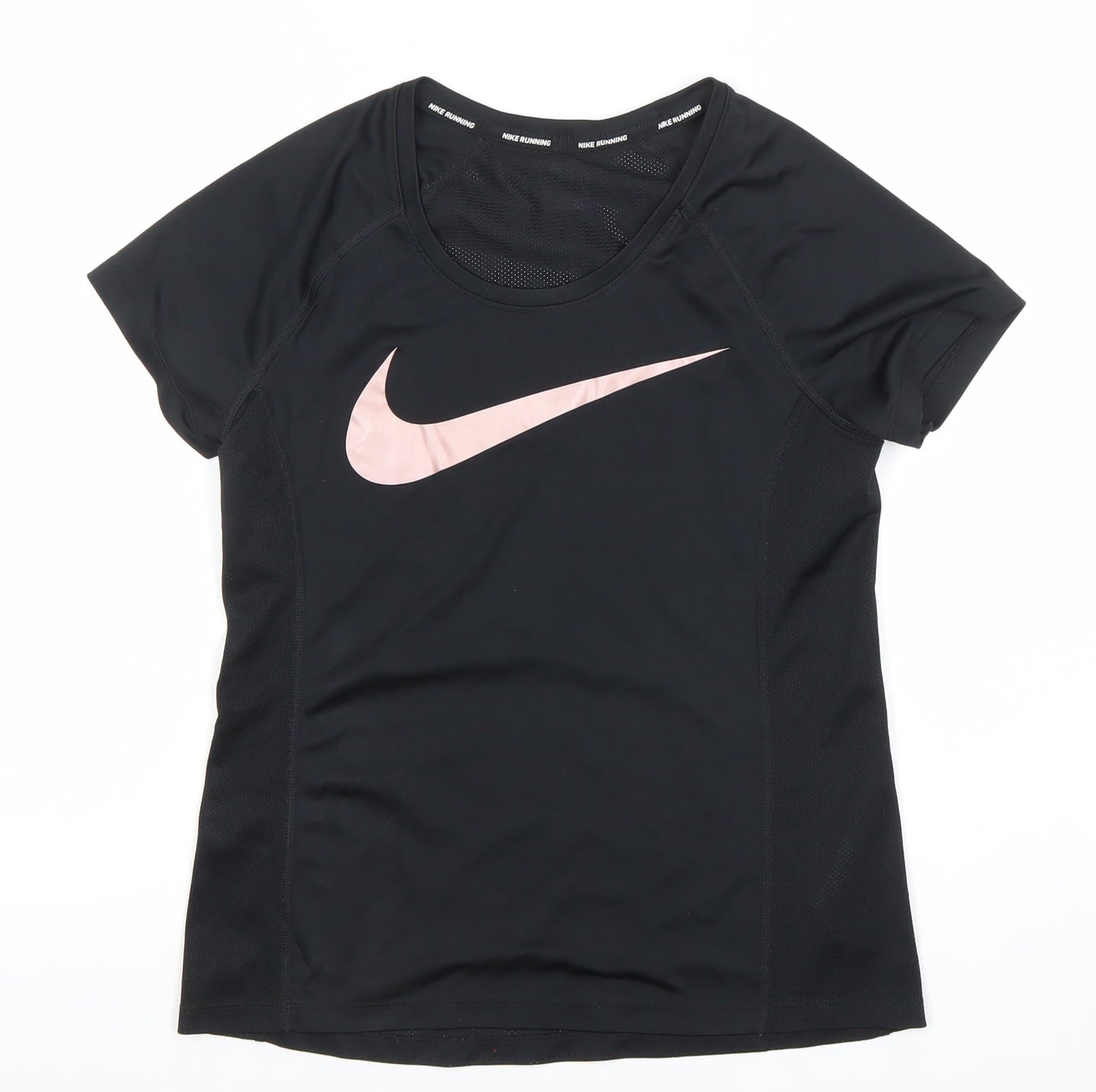 Nike Women's Black Dri-FIT Running T-Shirt Size S Lightweight Sports Top