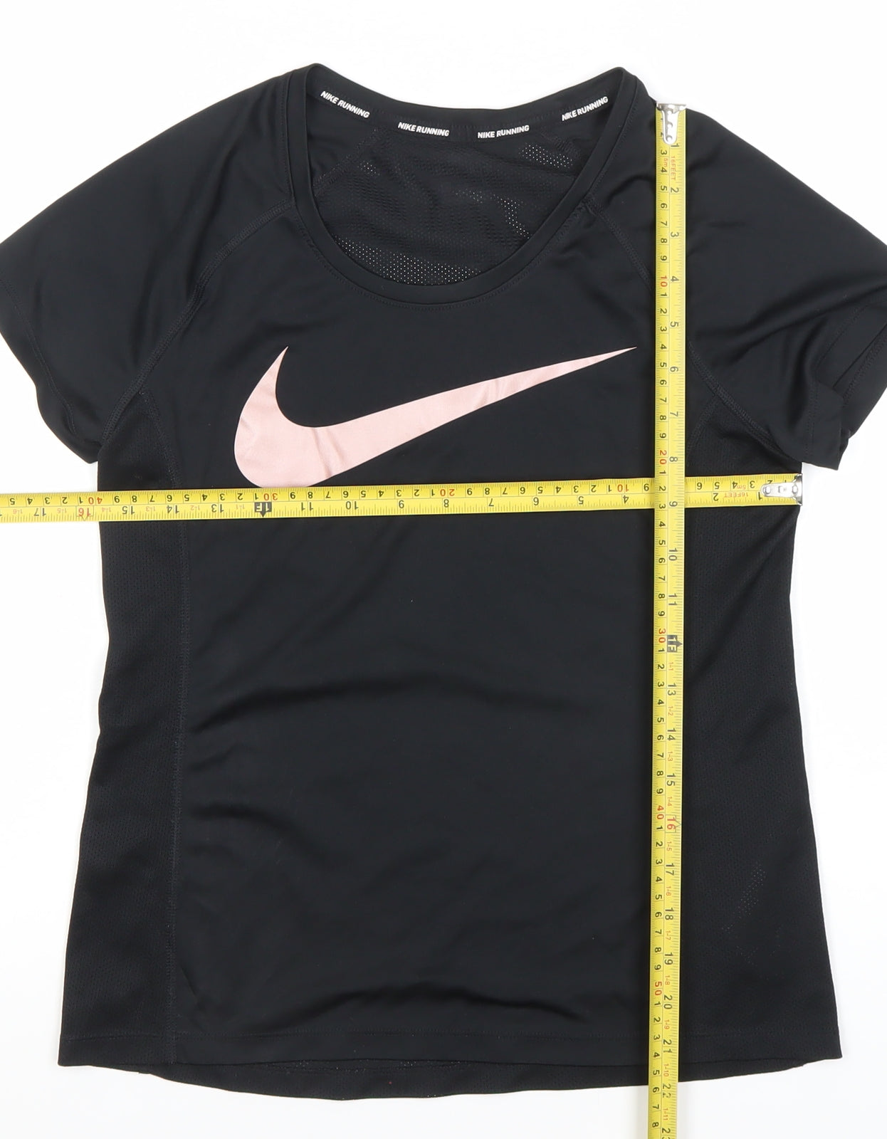 Nike Women's Black Dri-FIT Running T-Shirt Size S Lightweight Sports Top