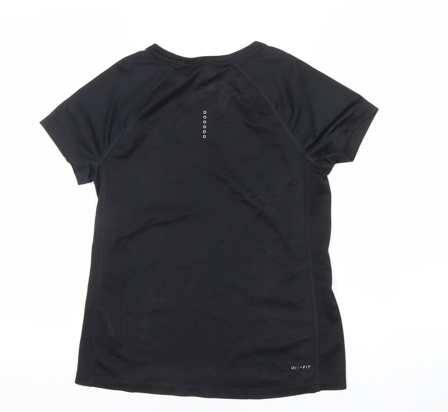 Nike Women's Black Dri-FIT Running T-Shirt Size S Lightweight Sports Top