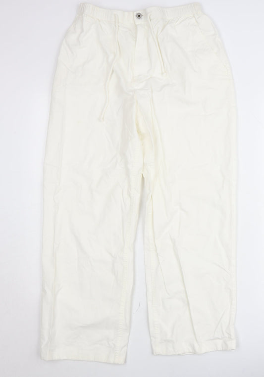 Marks and Spencer Women’s Ivory Cargo Trousers Size 14