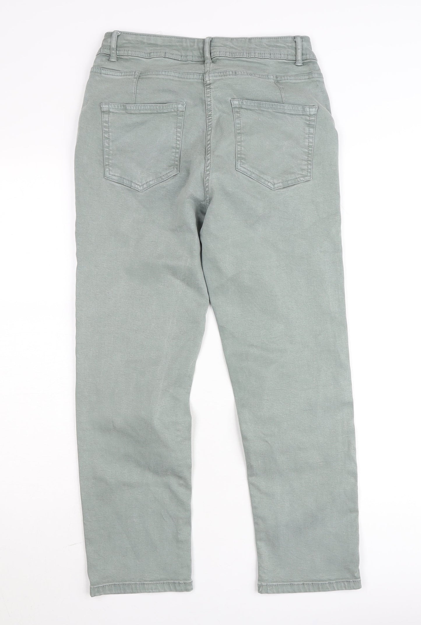 Soft Touch Women’s Green Straight Crop Jeans Size 12