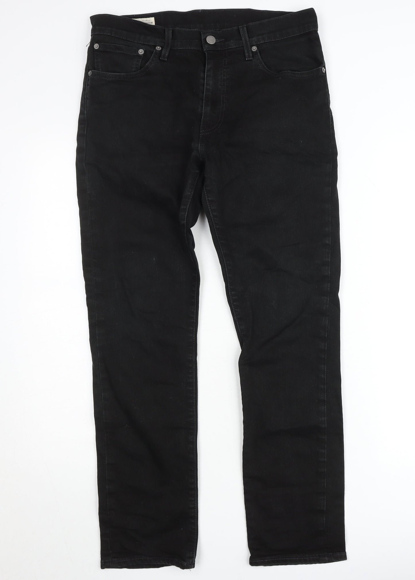 Levi's Premium Men's Black Straight Fit Jeans 34W 32L
