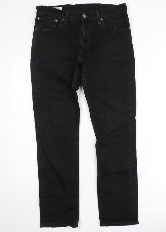Levi's Premium Men's Black Straight Fit Jeans 34W 32L