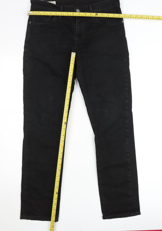 Levi's Premium Men's Black Straight Fit Jeans 34W 32L