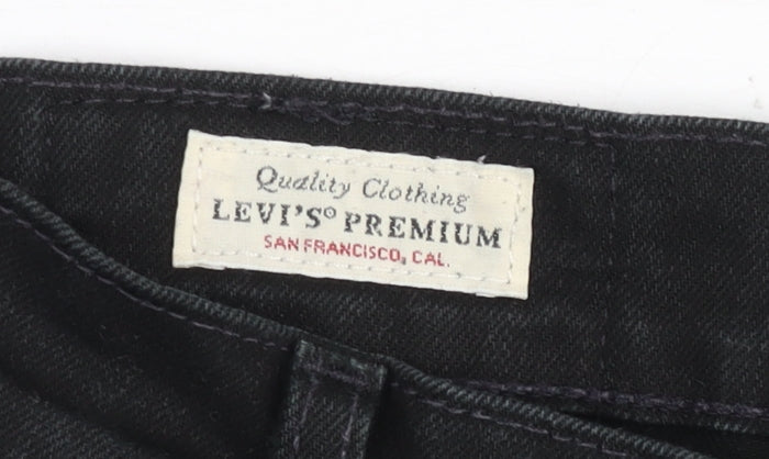 Levi's Premium Men's Black Straight Fit Jeans 34W 32L