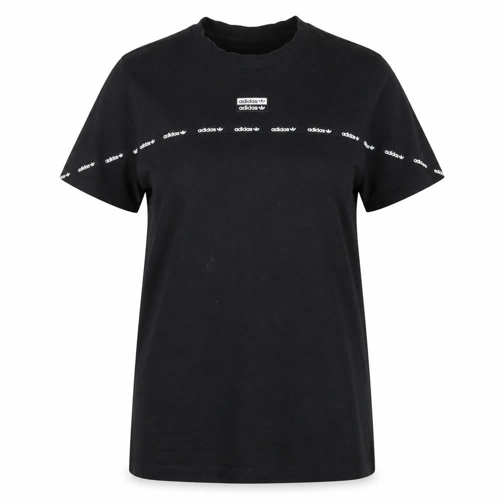 Womens UK Size 3XL adidas Black Cotton T-Shirt