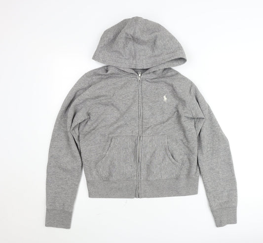 Polo Ralph Lauren Men Grey Full Zip Hooded Jacket M