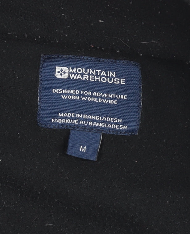 Mountain Warehouse Men’s Black Fleece 1/2 Zip Pullover Sweatshirt M
