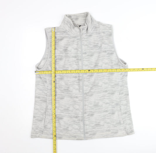 Outdoor Products Women’s Grey Fleece Waistcoat 2XL Full Zip Lightweight