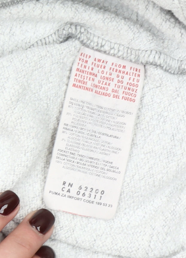 Puma Men’s Grey IRFU Rugby Pullover Hoodie Size M